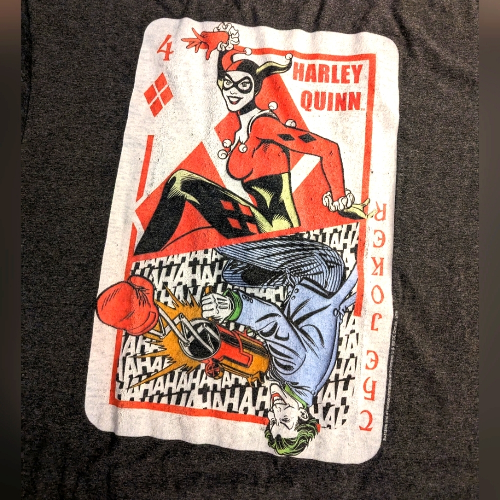 Vintage Batman joker Harley Quinn t shirt XL